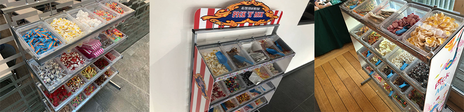 Branded Pick & Mix Sweet Stand - Leisure Equipment Hire in Leeds